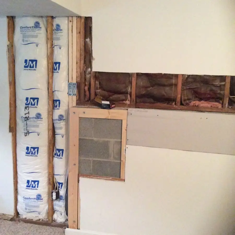 Wall insulation replacement during Contents Cleaning & Restoration in Eldridge